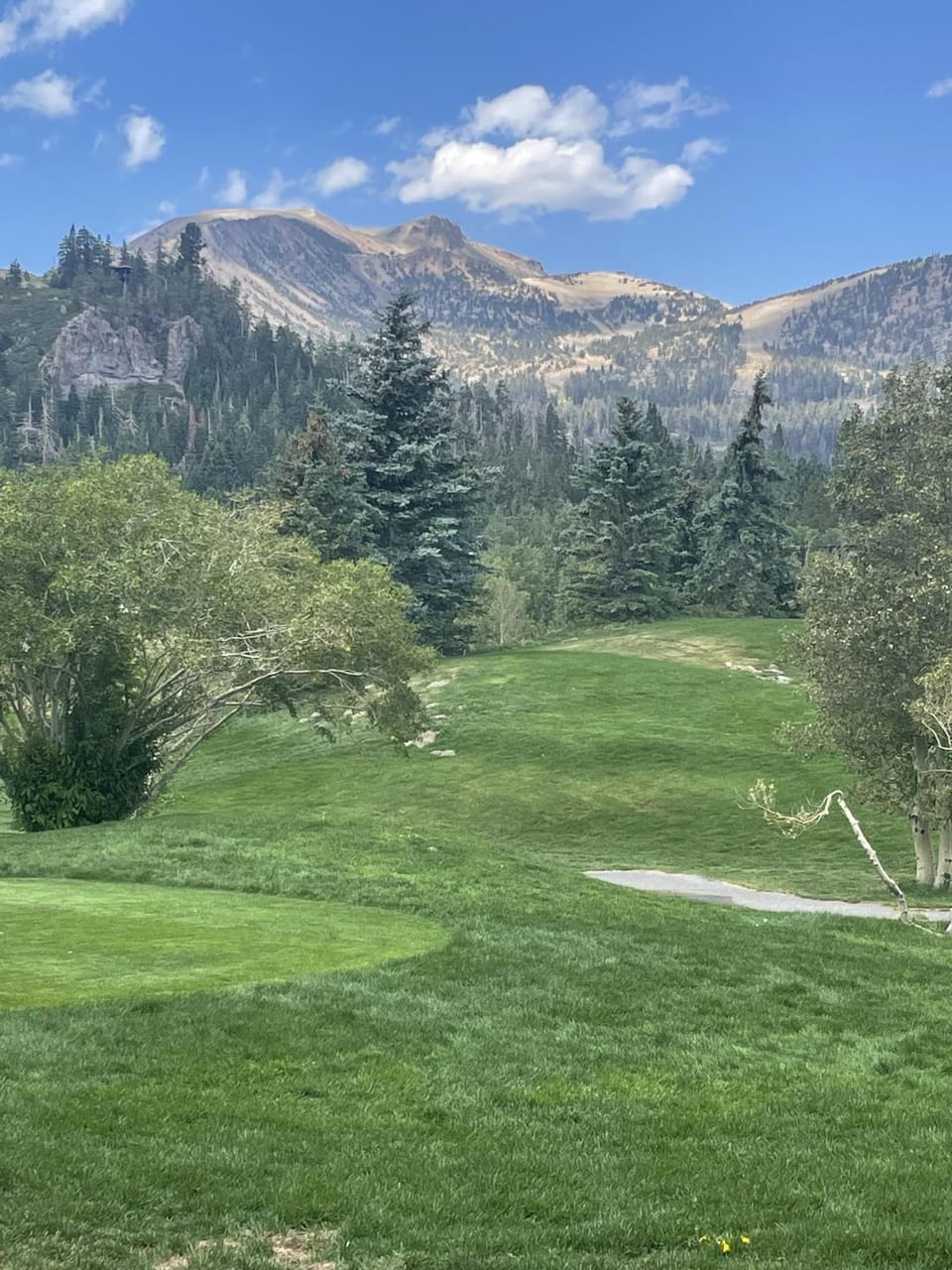 Golfcourse, Mountain view