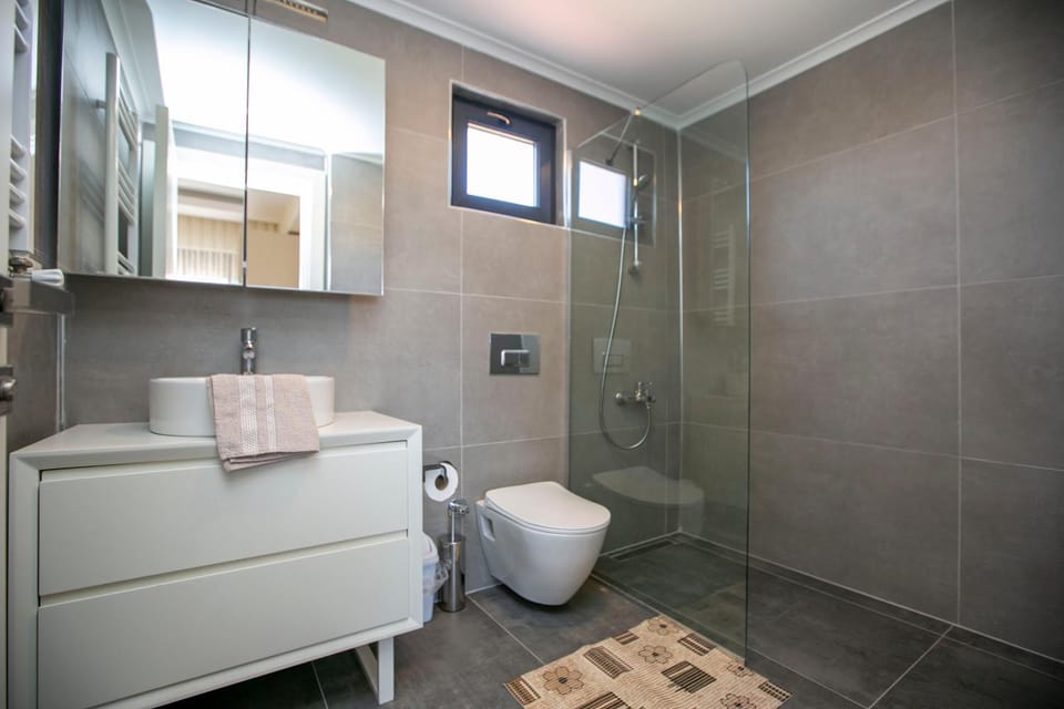 Shower, Toilet, Bathroom, towels