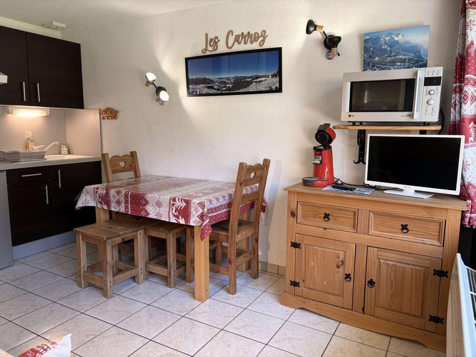 Studio charmant 4 pers, centre village, proche pistes et commerces Apartment in Arâches-la-Frasse
