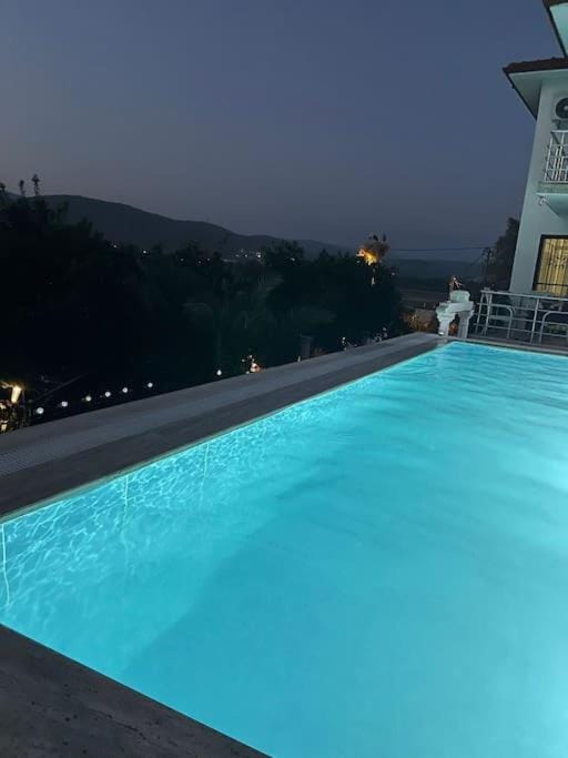 Night, Natural landscape, Mountain view, Pool view, Swimming pool