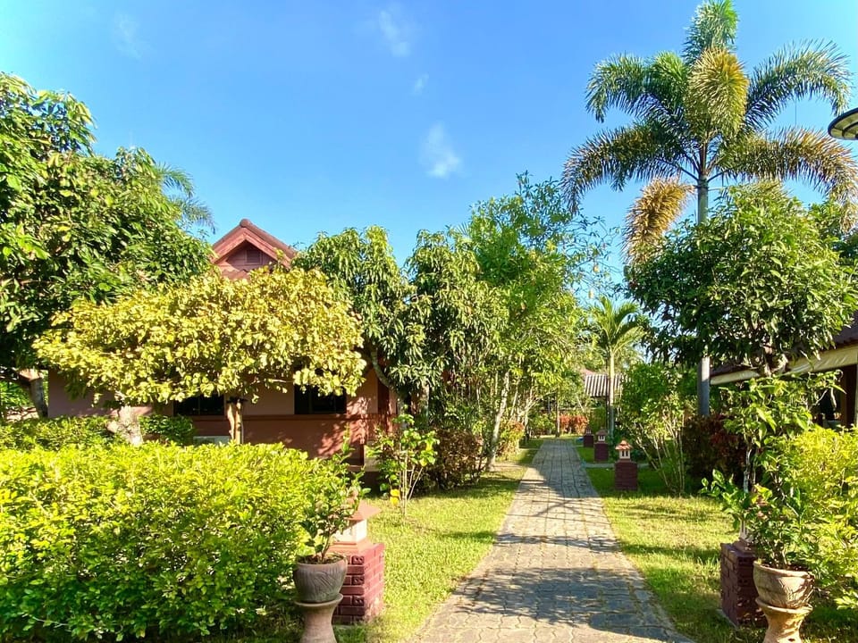 Property building, Garden, Garden view
