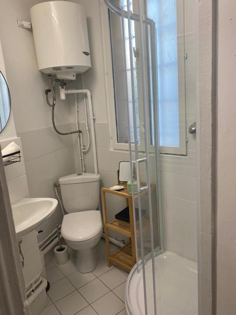 Shower, Toilet, towels