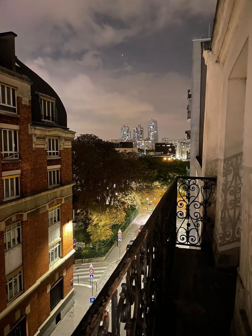 Night, View (from property/room), Balcony/Terrace, City view