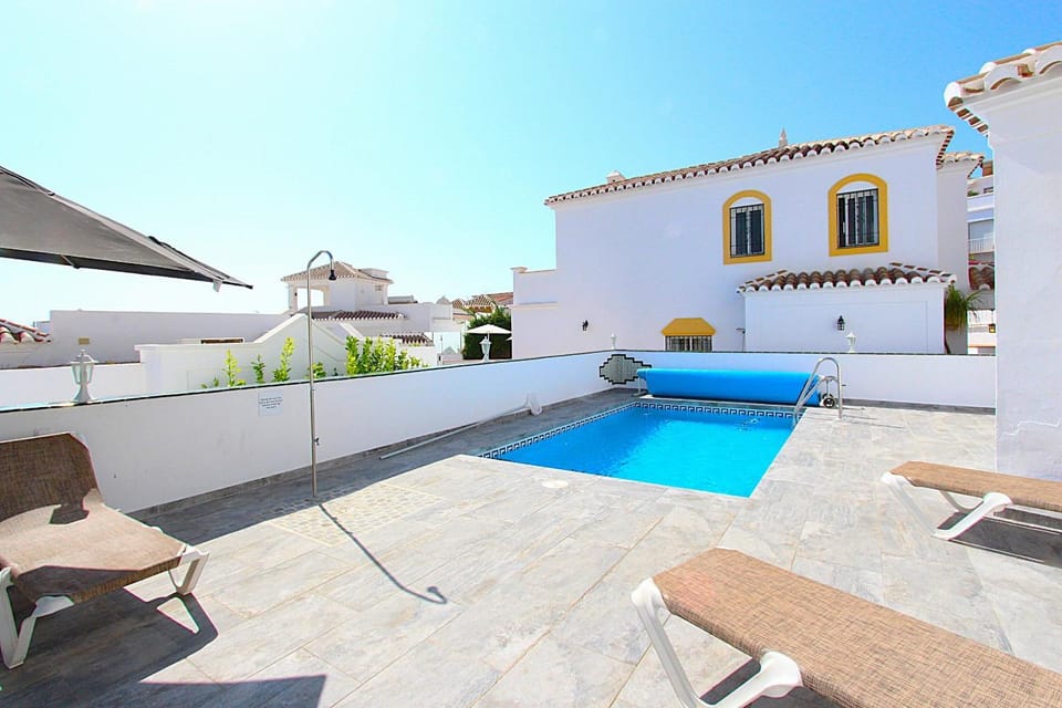 Property building, Living room, Swimming pool