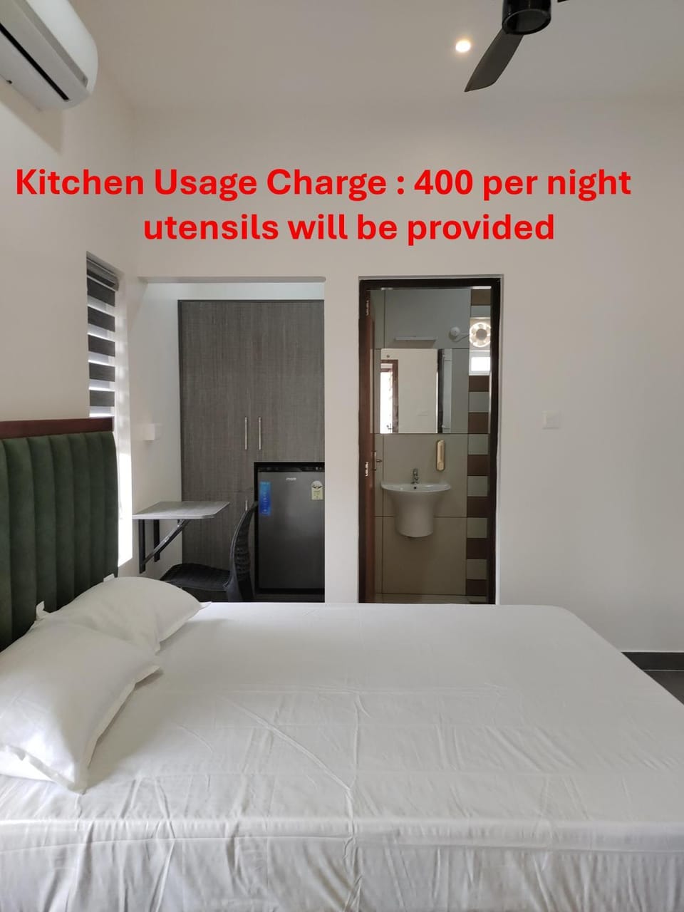 Bed, Bedroom, air conditioner