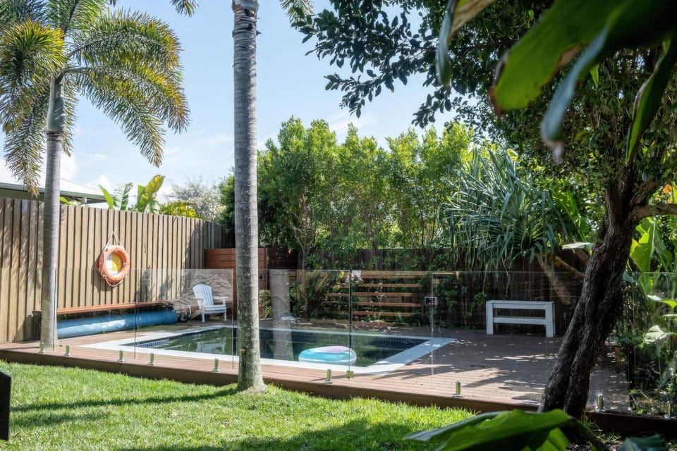 Natural landscape, Garden, Pool view, Swimming pool