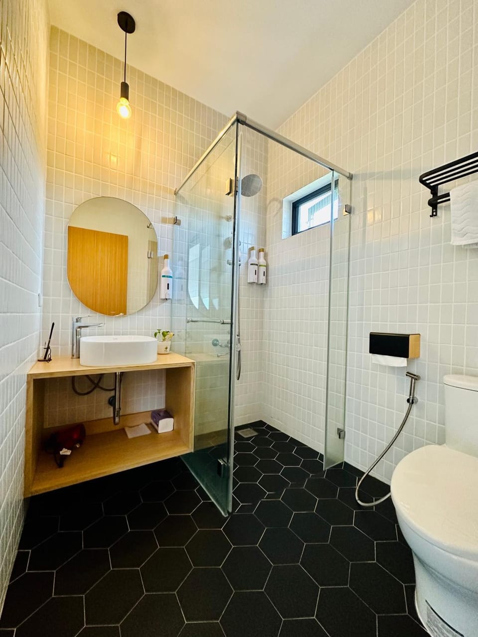 Shower, On site