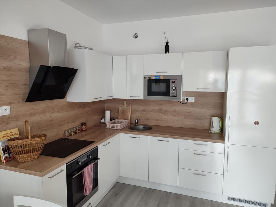 Kitchen or kitchenette, dishwasher, oven, stove, kitchen