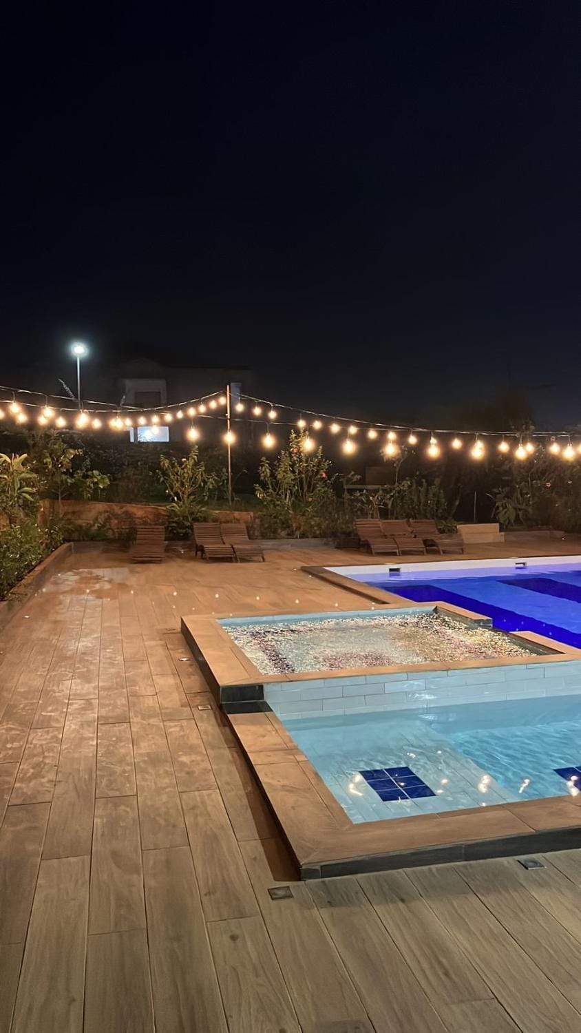 Night, Swimming pool