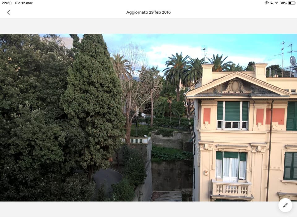 Small Room Shared House Terrace Above Bed and Breakfast in Genoa