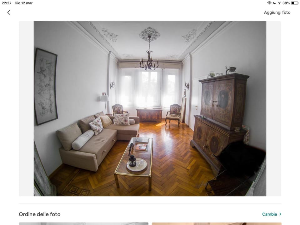 Small Room Shared House Terrace Above Bed and Breakfast in Genoa