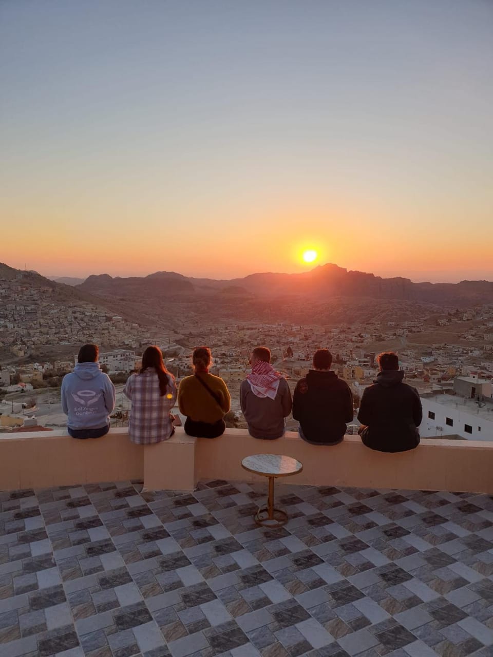 Day, People, Natural landscape, Mountain view, Sunrise, Sunset, group of guests