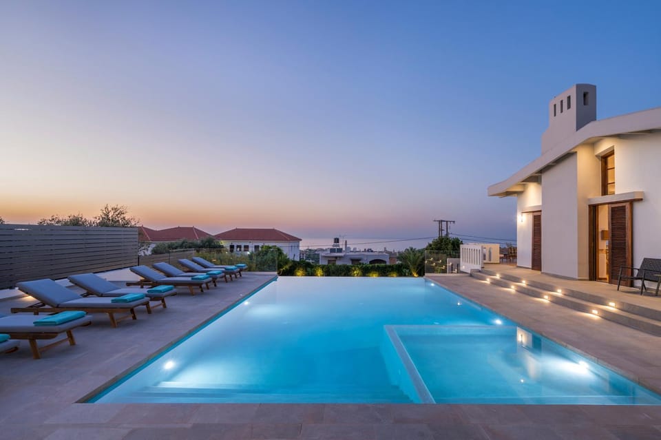 Sea view, Swimming pool, Sunset