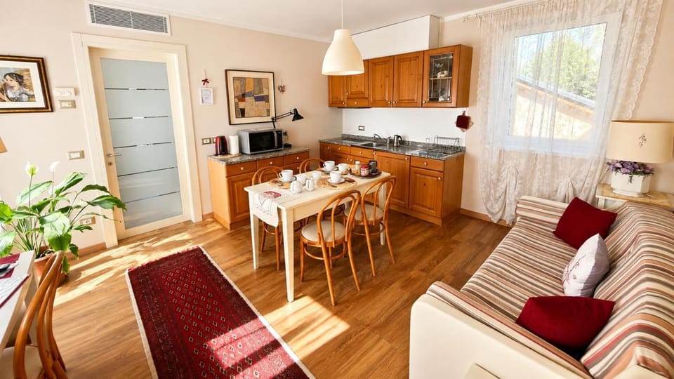 Living room, stove, kitchen