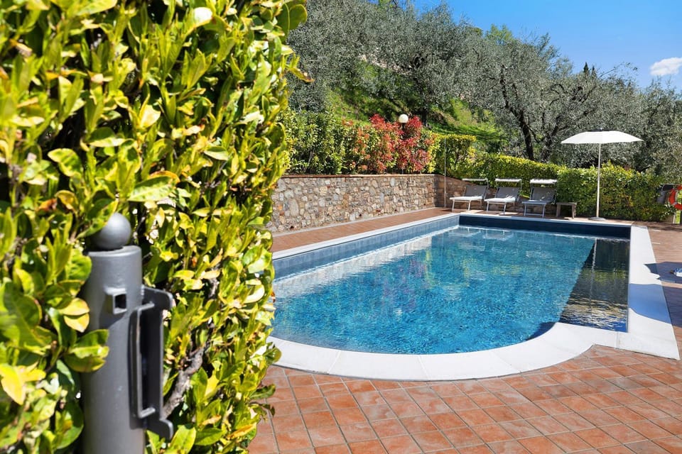 Property building, Living room, Swimming pool