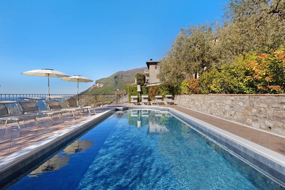 Property building, Living room, Swimming pool