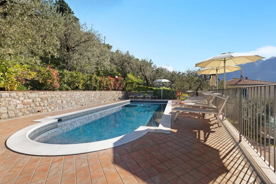 Property building, Living room, Swimming pool