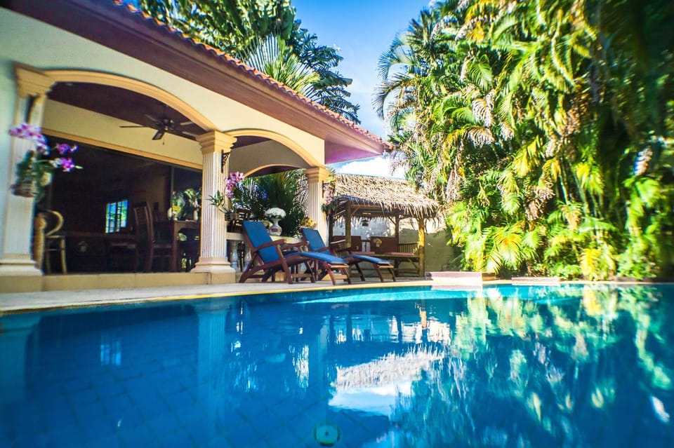 Patio, Garden, Swimming pool, Swimming pool