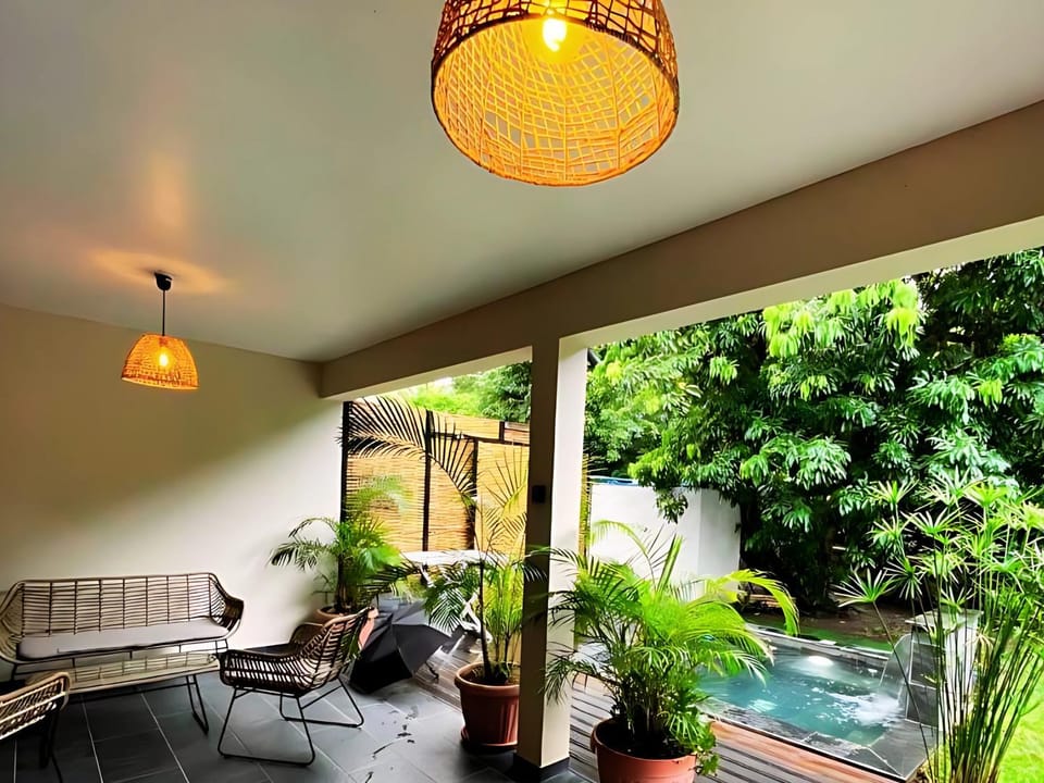 Patio, Day, Natural landscape, Garden, Pool view, Swimming pool