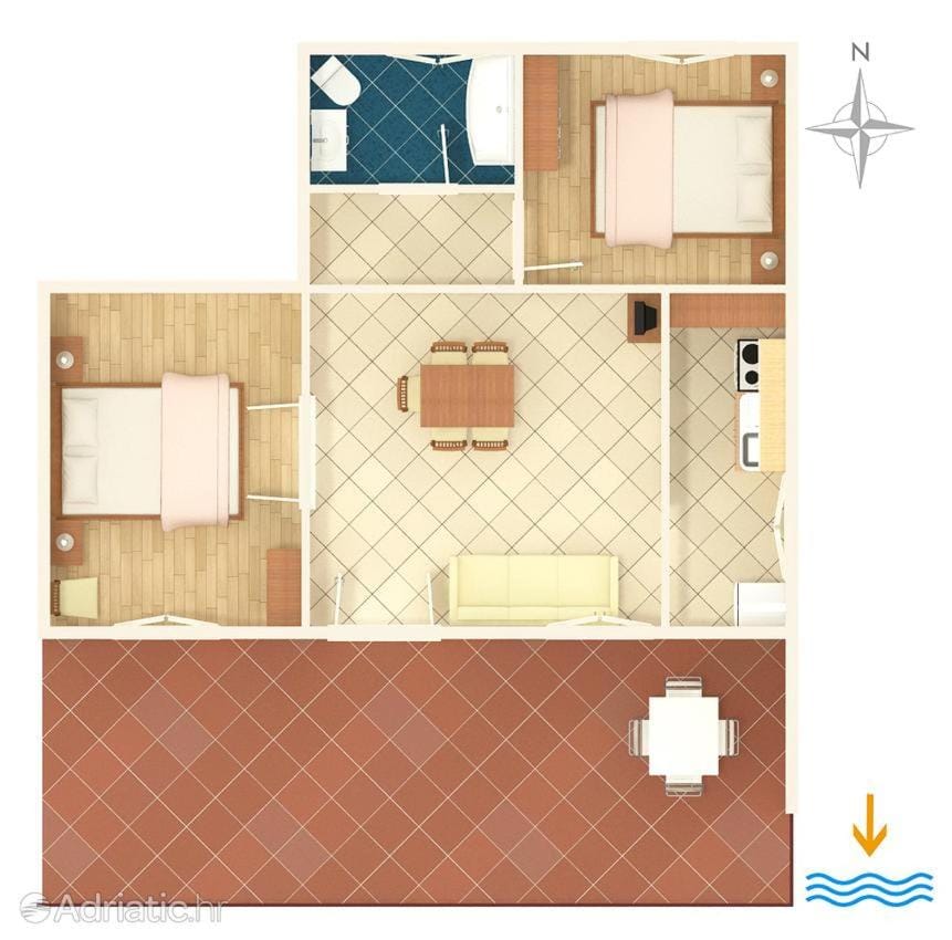 Zora Apartment in Šibenik-Knin County, Croatia
