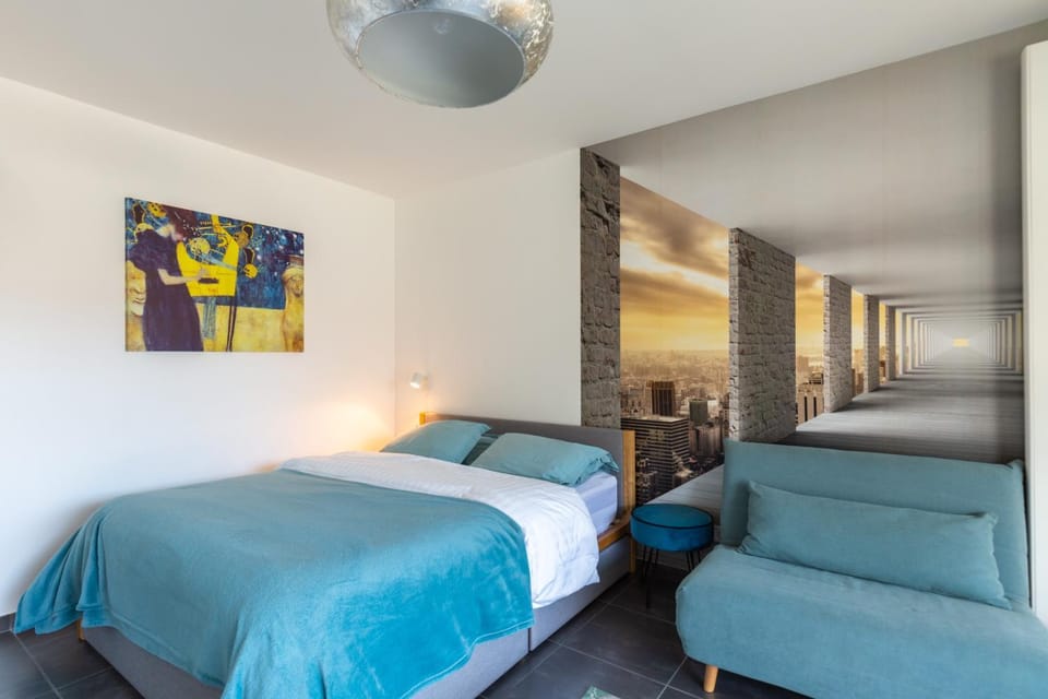 Property building, Living room, Bedroom