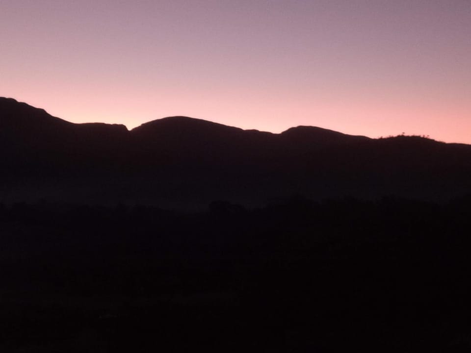 Mountain view, Sunset