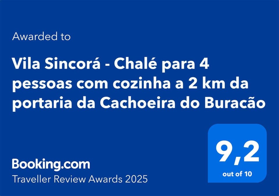 Vila Sincorá - Chalé para 4 pessoas com cozinha a 2 km da portaria da Cachoeira do Buracão House in State of Bahia