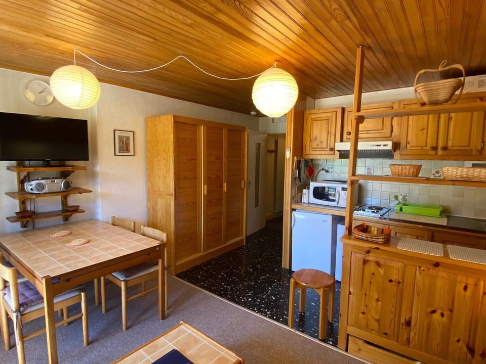 Grand studio 4 pers. sud - Animaux ok - FR-1-445-182 Apartment in Montgenèvre