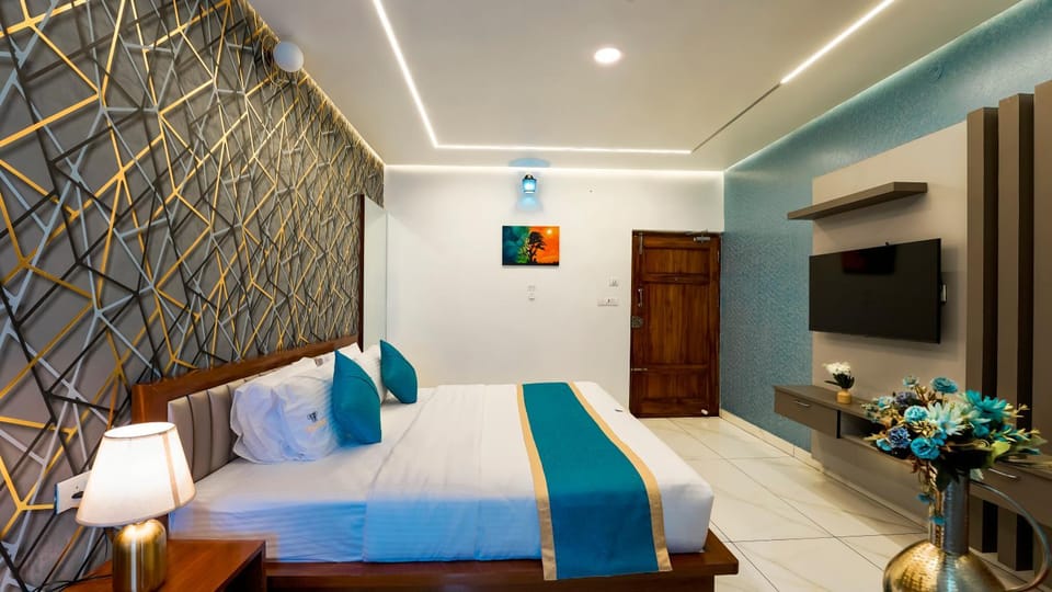 Bed, TV and multimedia, Living room, Photo of the whole room, Bedroom, air conditioner