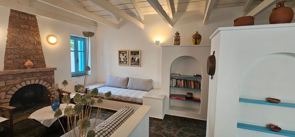 Library, Living room, Bedroom, fireplace, fireplace