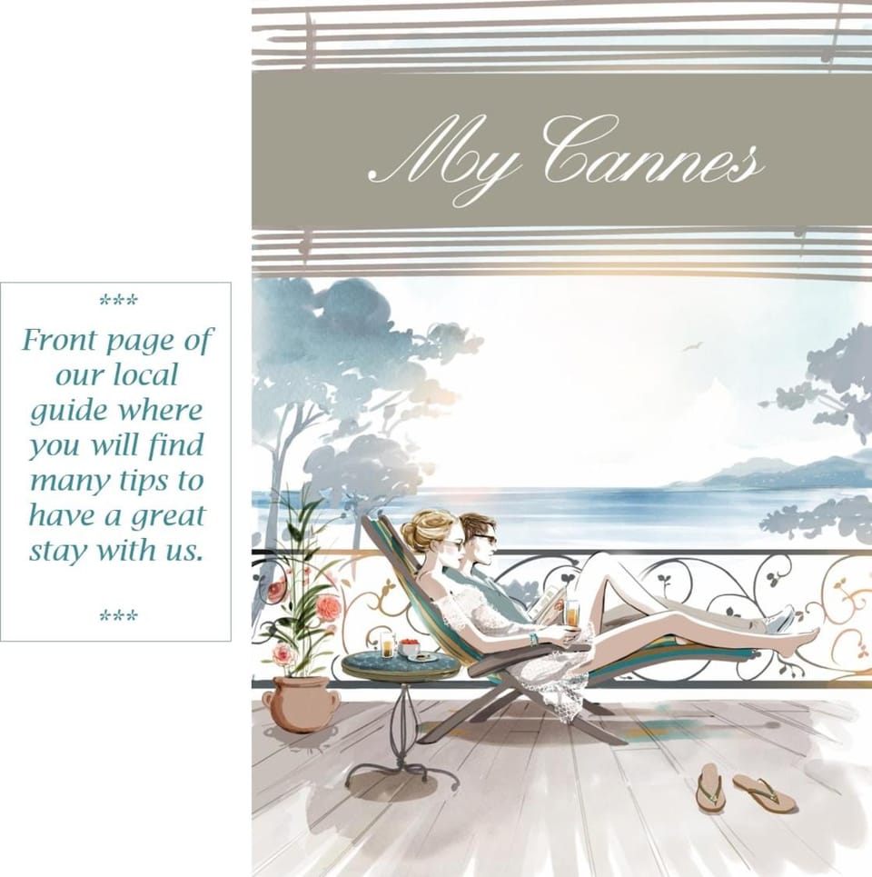 Superb 2 beds 2 baths next to Martinez Hotel Apartment in Cannes