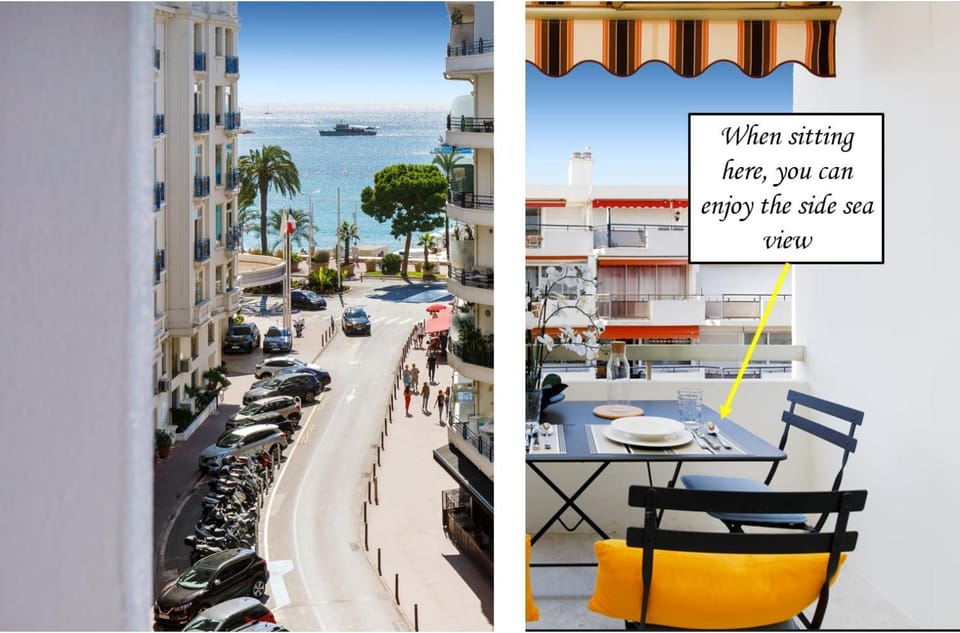 Superb 2 beds 2 baths next to Martinez Hotel Apartment in Cannes
