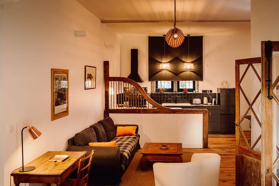 Kitchen or kitchenette, Living room, Seating area