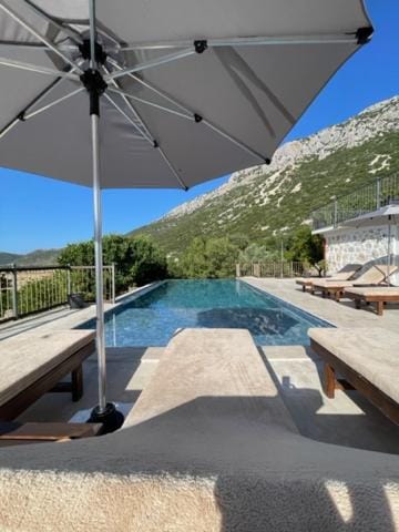 Pool view, sunbed