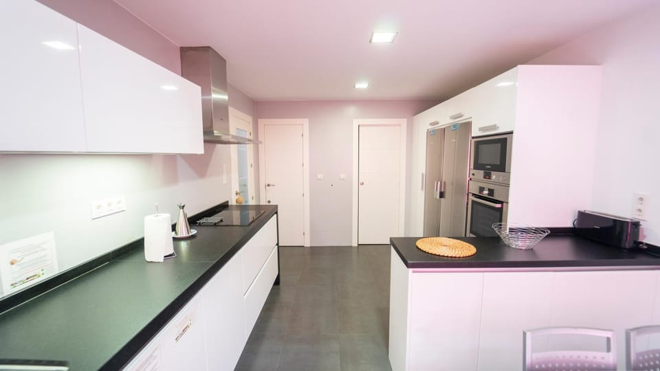 Kitchen or kitchenette, dishwasher, oven, stove, toaster