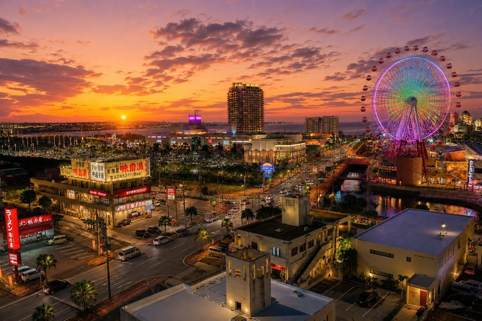 Nearby landmark, Evening entertainment, City view, Location, Sunset