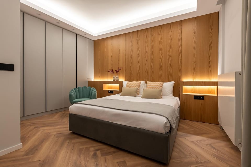 Bed, Photo of the whole room, Bedroom, wardrobe