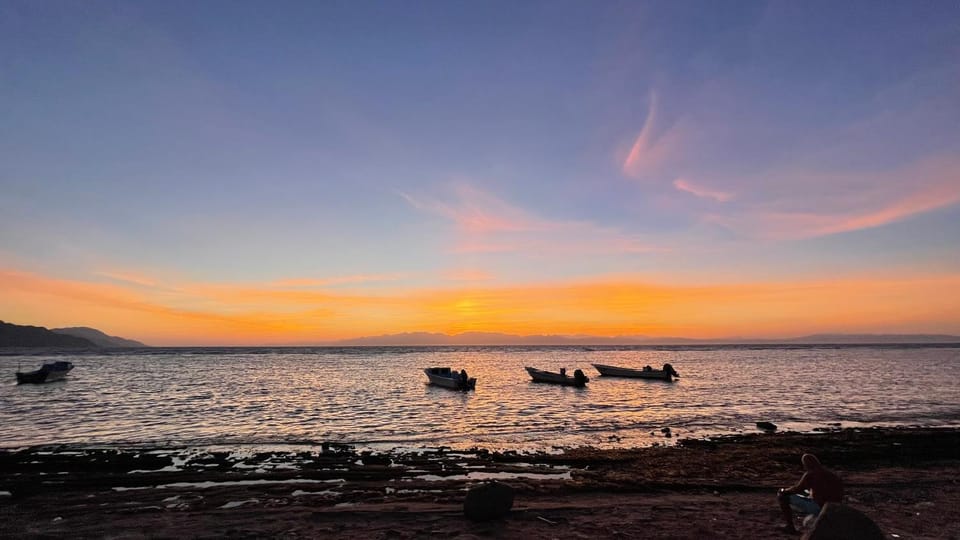 Natural landscape, Beach, Sunset