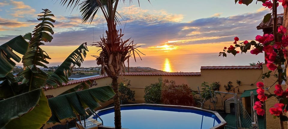 Swimming pool, Sunset