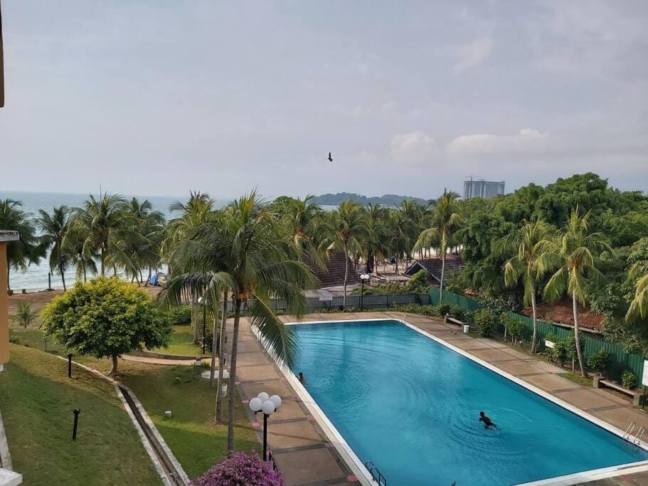 Natural landscape, Pool view, Sea view, Swimming pool