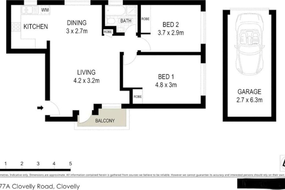 VELLY-Modern Light 2BR Moments from Clovelly Beach Apartment in Sydney