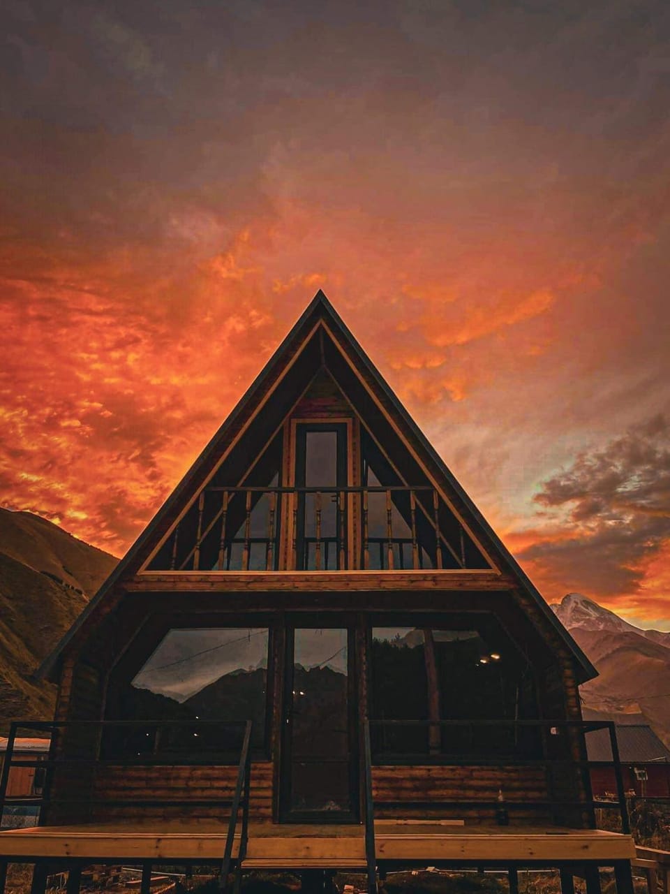 Property building, Sunset