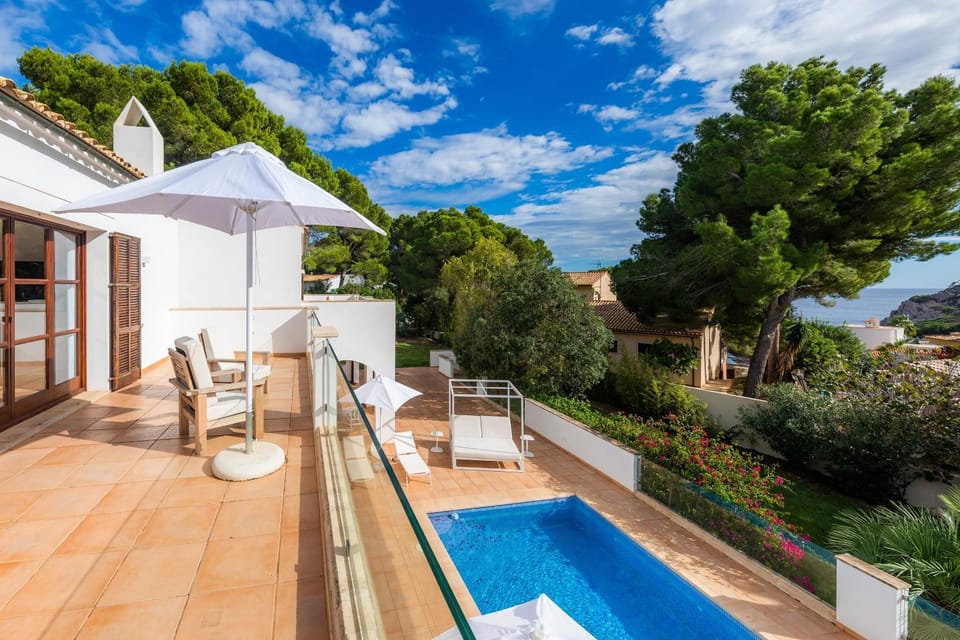 Property building, Living room, Swimming pool