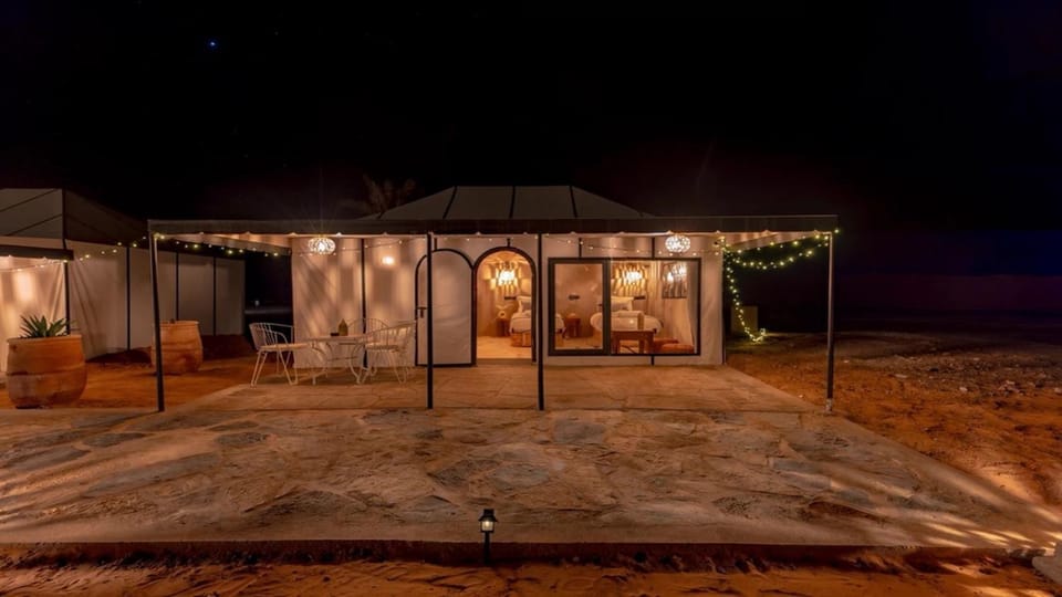 Property building, Patio, Night