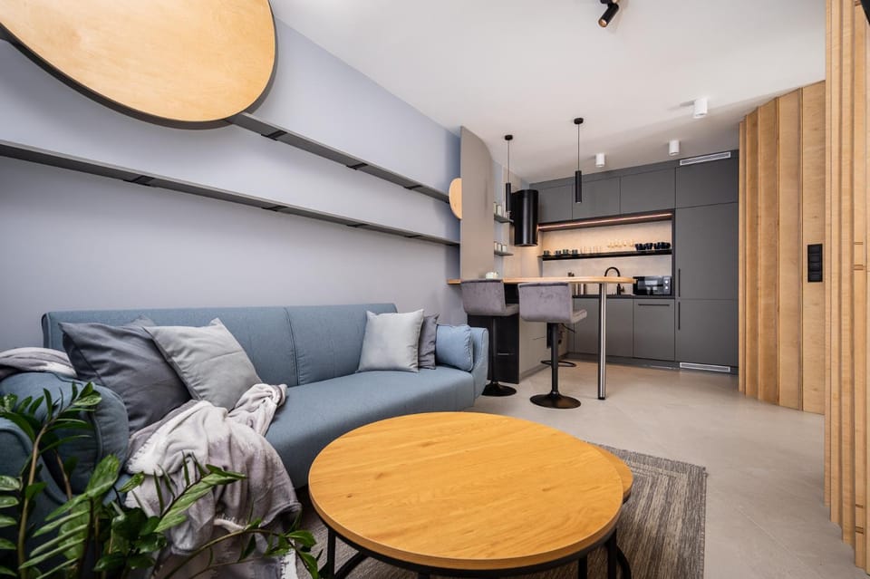 Kitchen or kitchenette, Living room, Photo of the whole room, Bedroom