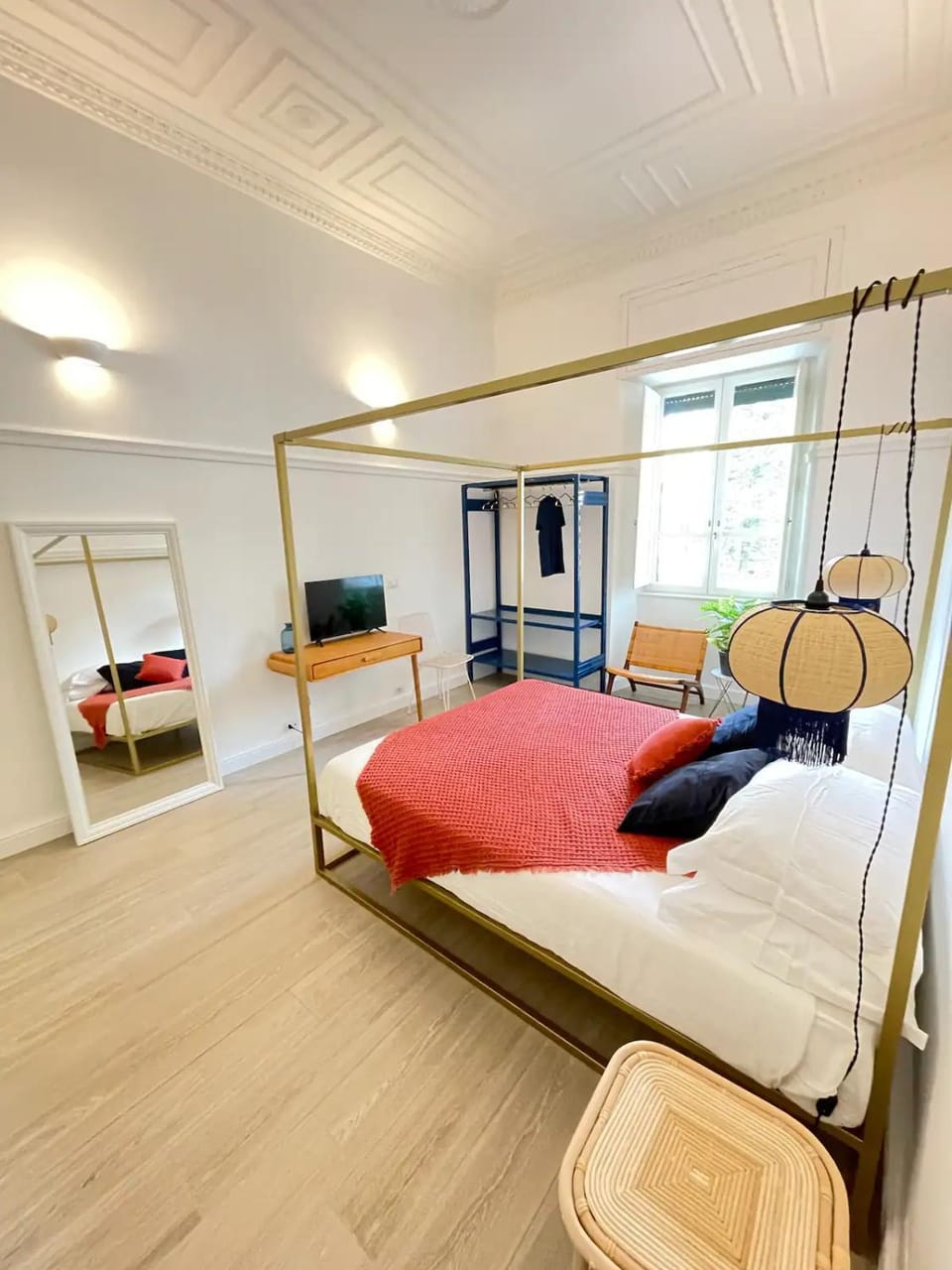 Bed, Photo of the whole room, Bedroom, wardrobe