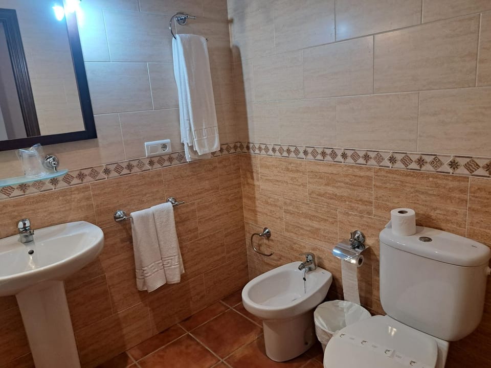 Toilet, Bathroom, bidet, towels