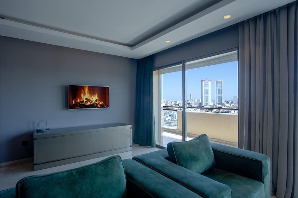 Living room, City view