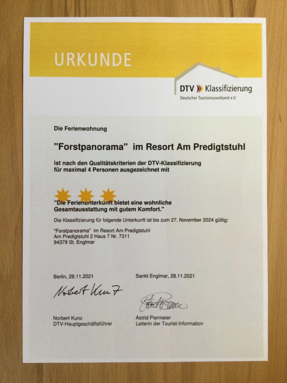 Certificate/Award