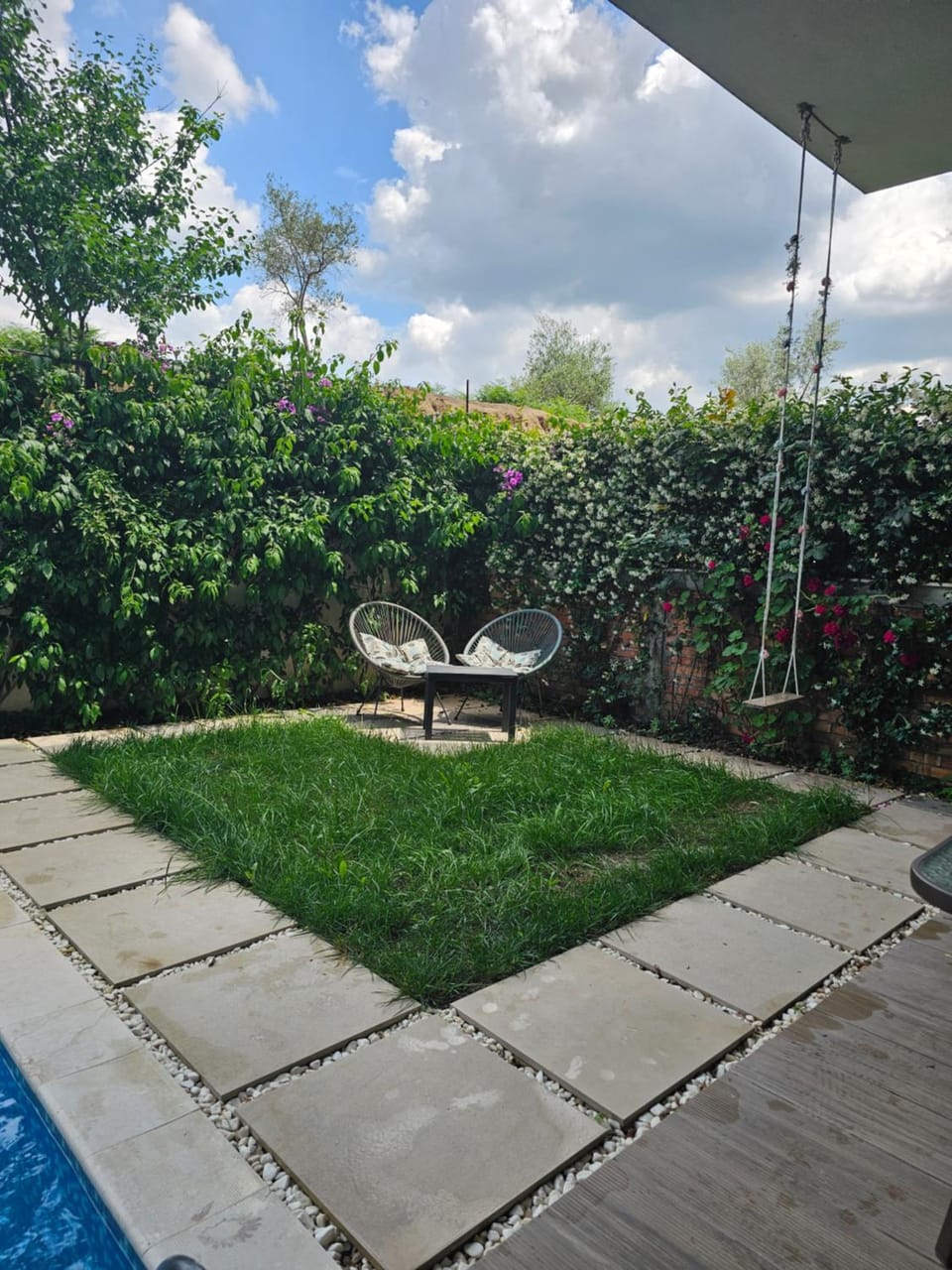 Patio, Garden, Garden view, Swimming pool, sunbed